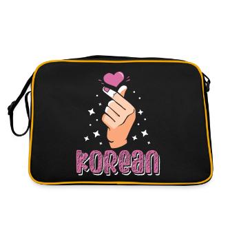 Korean Love Sign Korean Beloved - Retro Bag - black/gold - Back