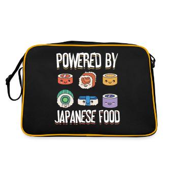 Propulsé par les amateurs de sushis japonais - Sac Retro - noir/or - Dos