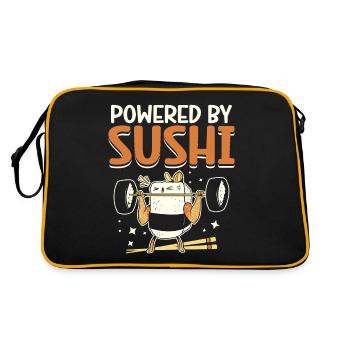 Propulsé par Sushi Lovers Japan Japanese - Sac Retro - noir/or - Dos