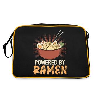 Propulsé par Ramen Lover Japan Japanese Food - Sac Retro - noir/or - Dos