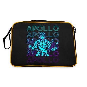 Apollon Dieu Grec Grèce Antique Rétro - Sac Retro - noir/or - Dos