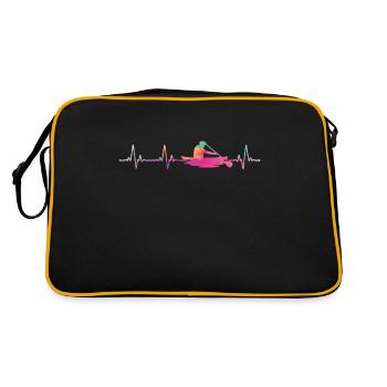 Canoe Canoeing Heartbeat - Retro Bag - black/gold - Back