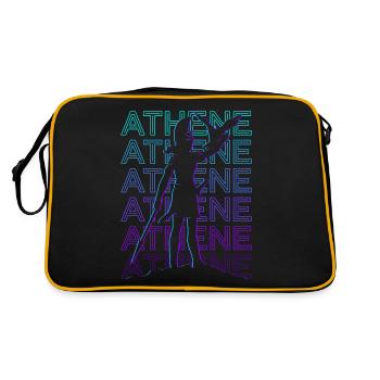 Athéna Athéna Déesse antique Mythologie grecque - Sac Retro - noir/or - Dos