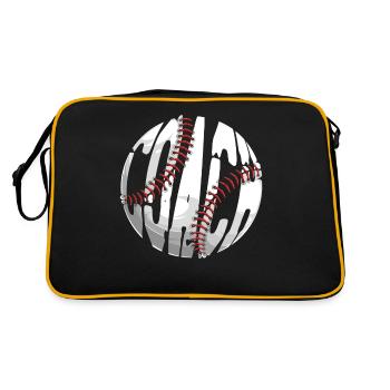 Entraîneur de fans de baseball Entraîneur vintage - Sac Retro - noir/or - Dos