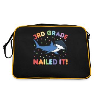 Les enfants de 3e année l’ont cloué Hammerhead Shark Graduation - Sac Retro - noir/or - Dos