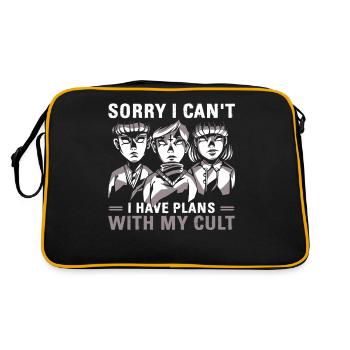 Funny Cult Occult Gift - Retro Bag - black/gold - Back