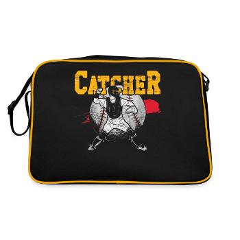 Baseball Fan Catcher Vintage - Sac Retro - noir/or - Dos