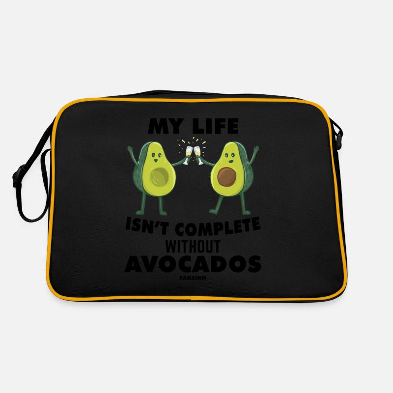 My Life Isn't Complete Without Avocados Retro Tasche