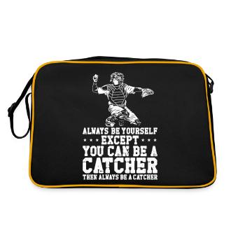 Baseball Fan Catcher Vintage - Sac Retro - noir/or - Dos
