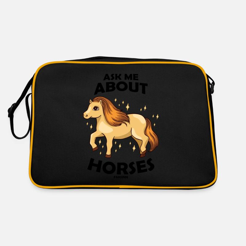 Posez-moi des questions sur les chevaux Sac Retro