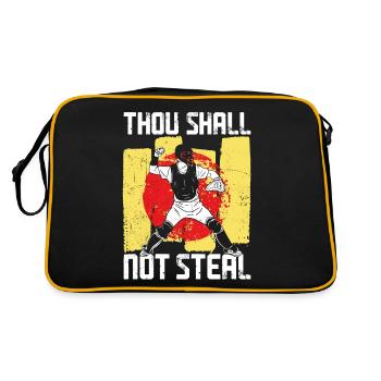 Citation biblique de Baseball Fan Catcher - Sac Retro - noir/or - Dos