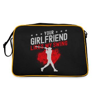 Baseball Fan Batter Vintage Votre - Sac Retro - noir/or - Dos