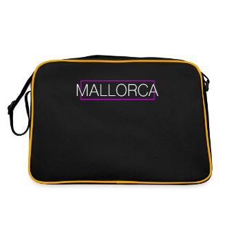 Mallorca - Retro Tasche - Schwarz/Gold - Hinten