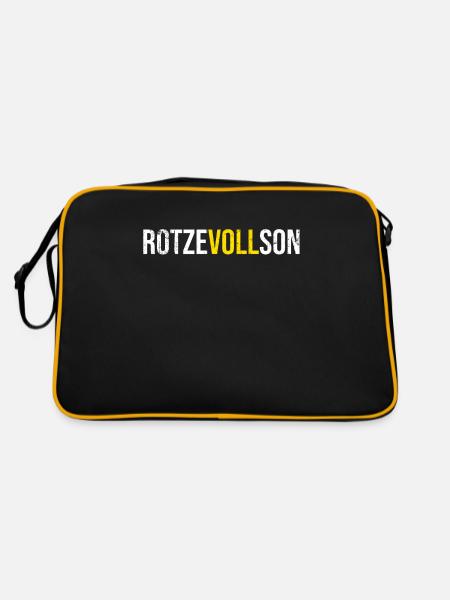 Mallorca Rotzevollson - Retro Tasche - Schwarz/Gold