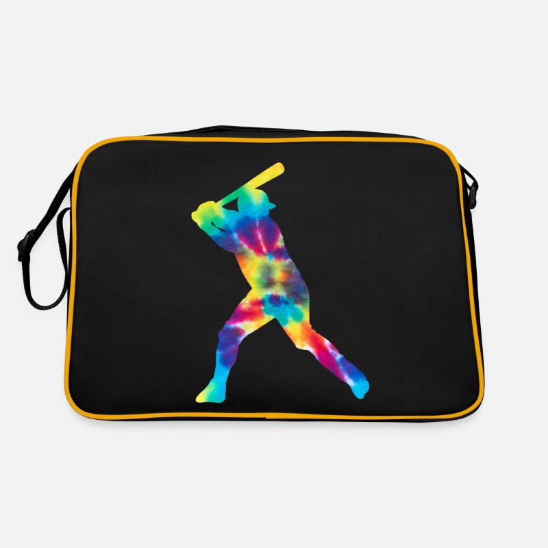 Baseball Fan Tie Dye Batter Retro Tasche