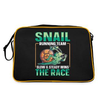 Snail Running Team Funny Snail Runner - Retro Bag - black/gold - Back