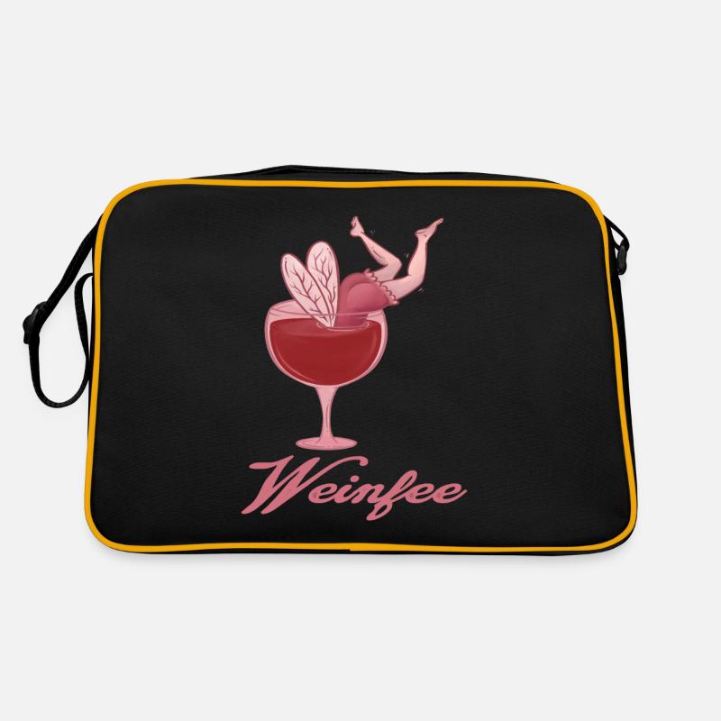 Weintrinker Weinfee Wein Retro Tasche