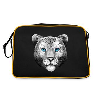 Léopard Enfants Animaux Dames Motif Animal - Sac Retro - noir/or - Dos