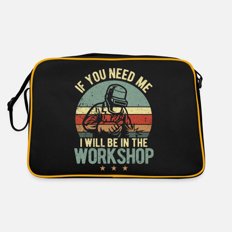 Witziger Schweißer Schweißen Retro Geschenk Retro Tasche