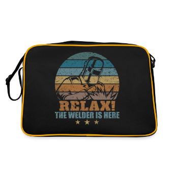 Drôle de soudeur Soudage Soudage Retro Gesch - Sac Retro - noir/or - Dos