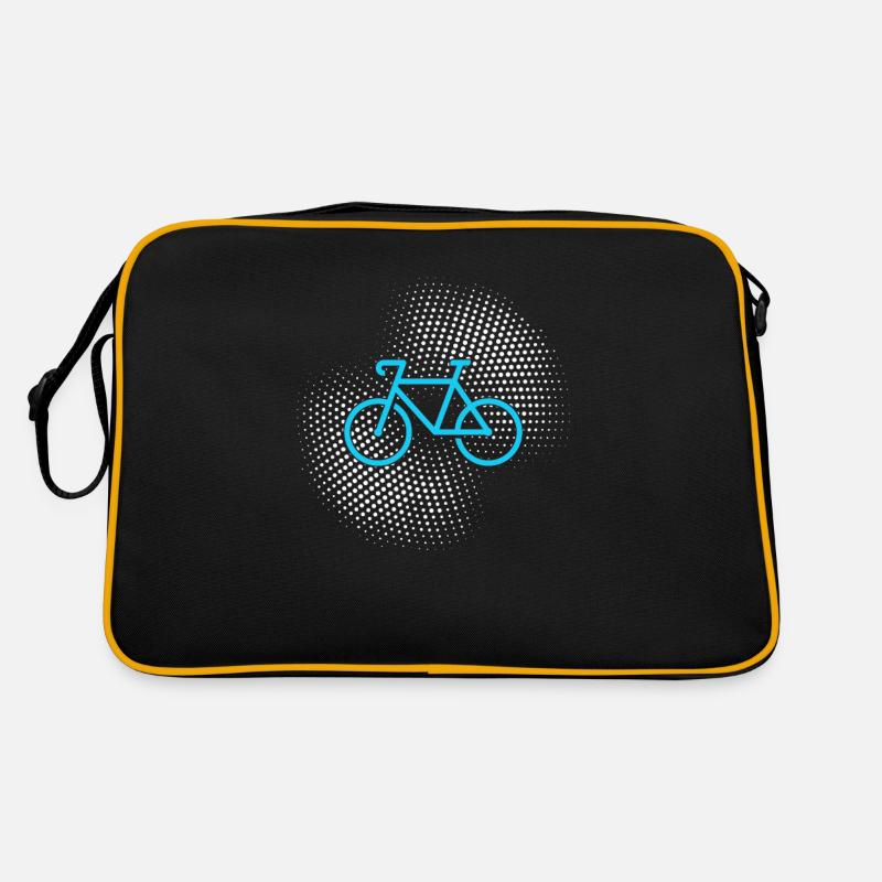 Fahrrad - Retro Tasche - Schwarz/Gold