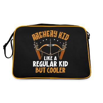 Archery Bow Archer Archery Kid - Retro Tasche - Schwarz/Gold - Hinten