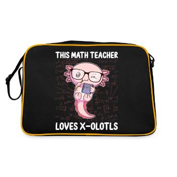 Drôle math Axolotl cadeau - Sac Retro - noir/or - Dos