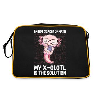 Drôles Mathématiques Kawaii Axolotl Mathématiques Gesch - Sac Retro - noir/or - Dos