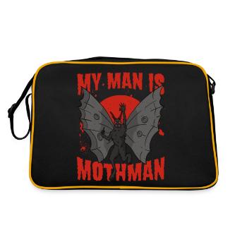 Mothman Crypto Cryptozoology Cadeau - Sac Retro - noir/or - Dos
