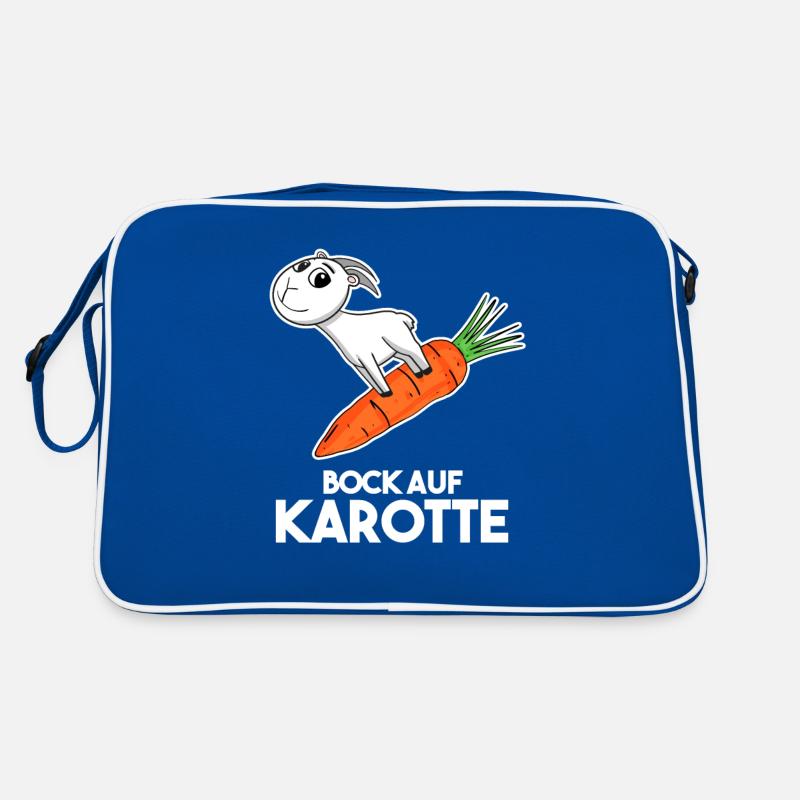 Karotte Ziege Ziegenbock Retro Tasche