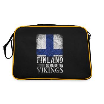 Finlande Tshirt Finlande Scandinavie - Sac Retro - noir/or - Dos