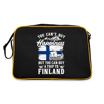 Finlande - Sac Retro - noir/or - Dos