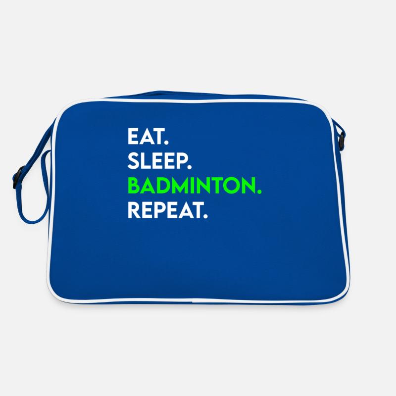 manger dormir badminton répéter Sac Retro