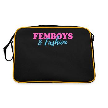 Cadeau Femboy - Sac Retro - noir/or - Dos