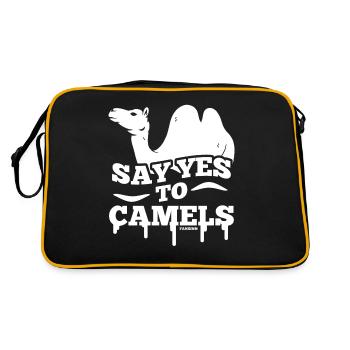 Dites oui aux chameaux - Sac Retro - noir/or - Dos