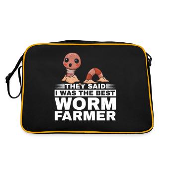 Ils ont dit que j’étais le meilleur ver ver - Sac Retro - noir/or - Dos