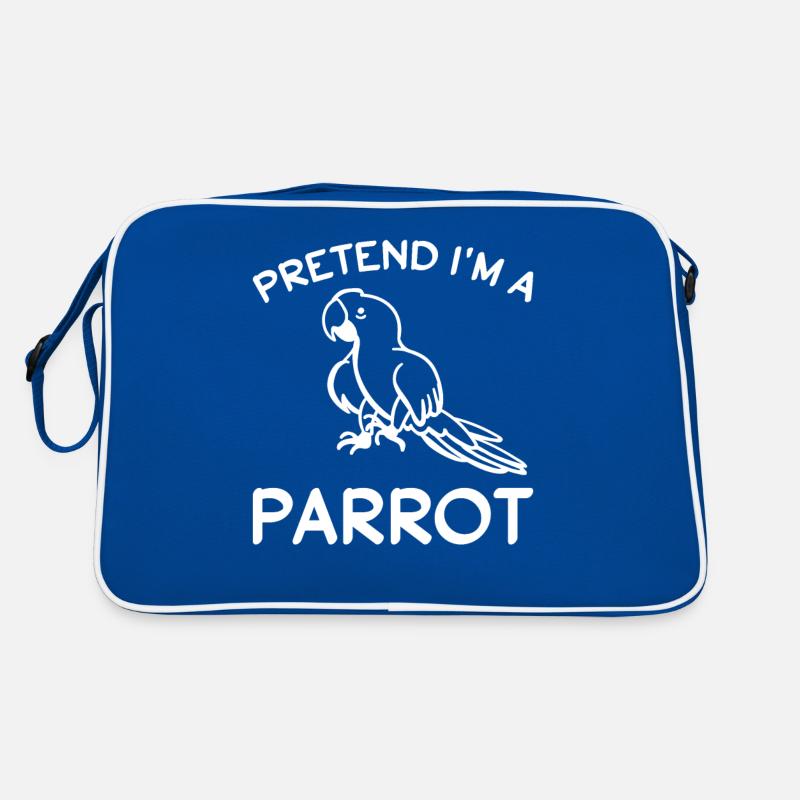 Funny parrot bird lover I pretend Retro Bag