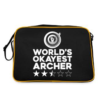 Archery Bow Archer Target World's - Retro Bag - black/gold - Back