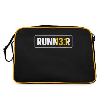 13.1 Coureur de semi-marathon - Sac Retro - noir/or - Dos
