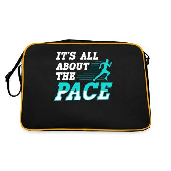 Tout tourne autour du pace marathon runners - Sac Retro - noir/or - Dos