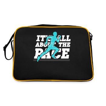Tout tourne autour du pace marathon runners - Sac Retro - noir/or - Dos