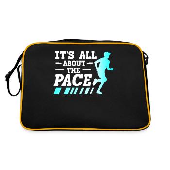 Tout tourne autour du pace marathon runners - Sac Retro - noir/or - Dos