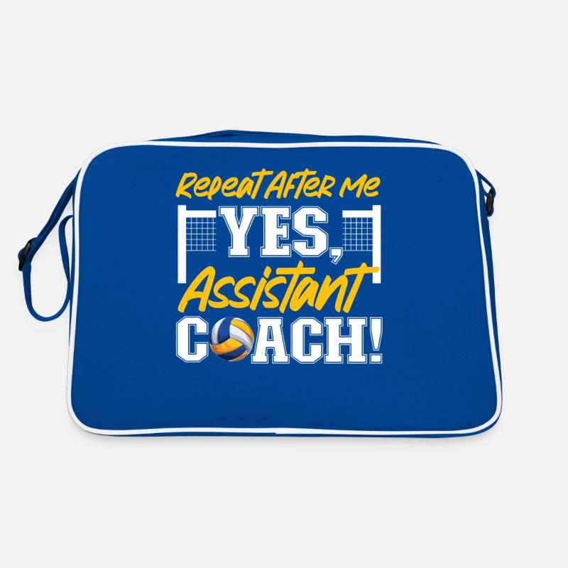Volleyball Player Team Assistant Retro Tasche