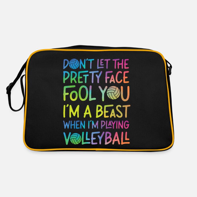 Joueuse de volleyball Équipe Fille Sac Retro