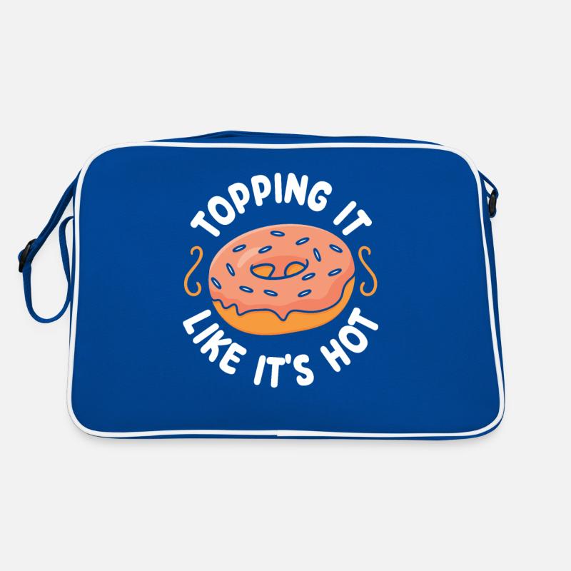 Topping It Like It's Hot | Donut Lover Tshirt | Retro Tasche