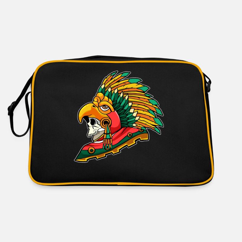 Aztec Eagle Warrior Mayan Skull Inca Retro Bag