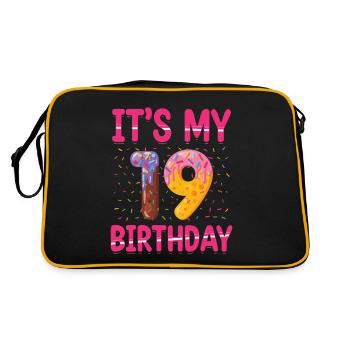 C’est mon 20e anniversaire | Saupoudrer des | à thème - Sac Retro - noir/or - Dos