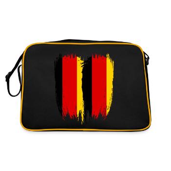 Germany Flag Germany - Retro Bag - black/gold - Back