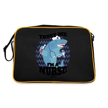 Croyez-moi, je suis une infirmière - Sac Retro - noir/or - Dos