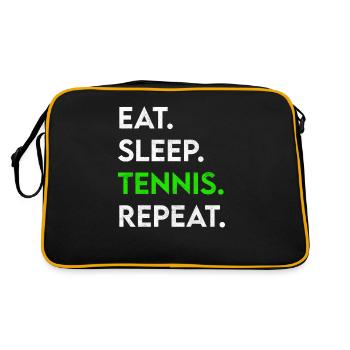 manger du sommeil tennis répéter - Sac Retro - noir/or - Dos